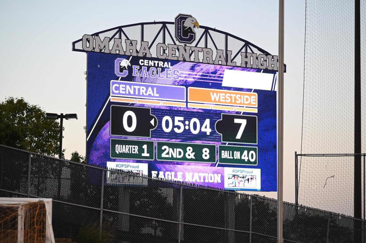 Scoreboard adding to fan experience during Central vs. Westside football game